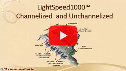 LightSpeed1000™ - Channelized and Unchannelized